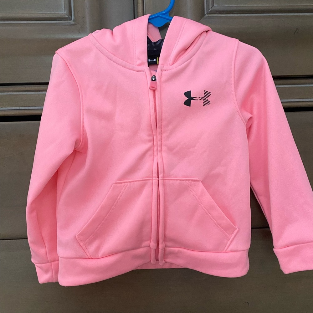 Kid’s Under Armour Zip Up Hoodie - Pink Size 24M
